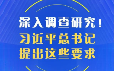 深入调查研究！习近平总书记提出这些要求