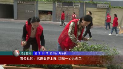【视频】青云社区：志愿者齐上阵  团结一心共创卫