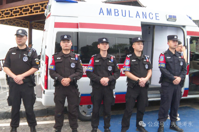 【多彩浠水 遇见铁三】“护航”铁三赛事 他们是赛场上一道靓丽风景线