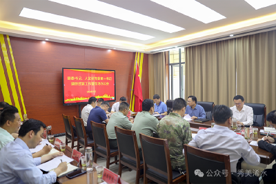 陈正红到县人武部调研武装工作并召开现场办公会