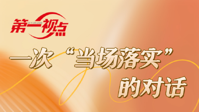  第一视点丨一次“当场落实”的对话