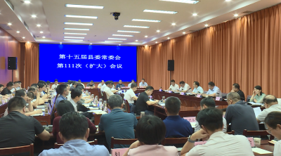 【视频】浠水县委常委会（扩大）会议召开