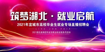 筑梦湖北·就业启航——2021年宜城市高校毕业生就业专场直播招聘会