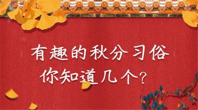 竖鸡蛋、粘雀嘴……有趣的秋分习俗，你知道几个？