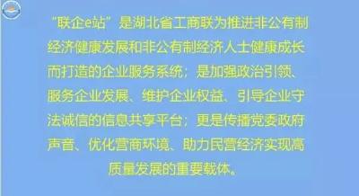 满不满意，你说了算！@宜城民营企业家@个体工商户“联企e站”来了！