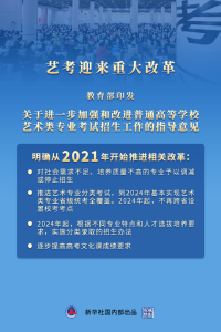 权威快报|从今年开始！艺考迎来重大改革