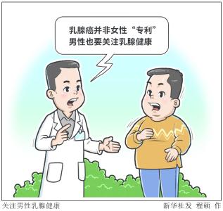 （图表·漫画）［服务·健康］关注男性乳腺健康