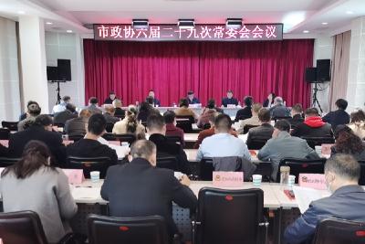 宜城市政协召开六届二十九次常委会会议
