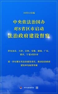 权威快报|中央依法治国办对8省区市启动督察