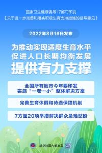 权威快报｜《关于进一步完善和落实积极生育支持措施的指导意见》发布