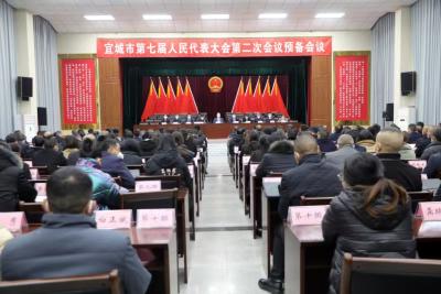 【两会特别报道】宜城市第七届人民代表大会第二次会议举行预备会议