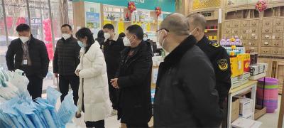 宜城市领导检查食品安全、安全生产和市场保供工作