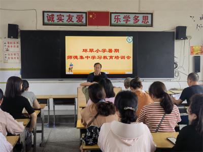 环翠小学：加强暑期教育 提升师德水平