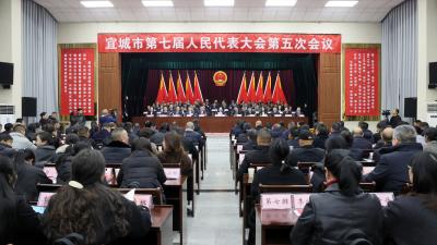 【聚焦两会】宜城市第七届人民代表大会第五次会议举行第二次全体会议