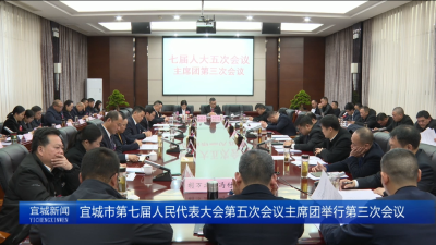 【云视听】【聚焦两会】宜城市第七届人民代表大会第五次会议主席团举行第三次会议