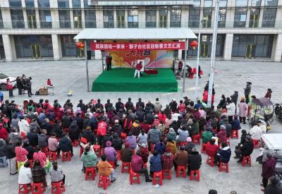 鄢城街道郾子台社区：文艺汇演迎新春 便民服务传温情