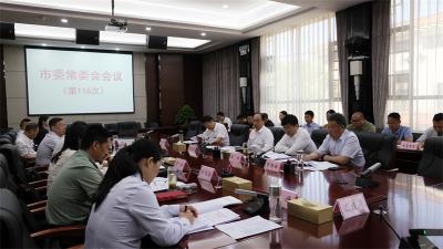 武义泉主持召开市委常委会会议