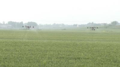 袁冲乡：春耕生产用上植保无人机