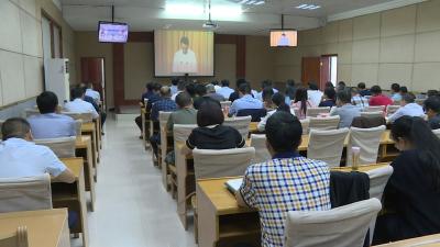 我市组织收听收看全省防汛抗旱工作电视电话会议 