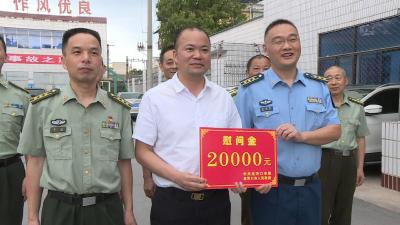 张学林走访慰问部队官兵