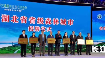 我市荣获“湖北省森林城市”称号