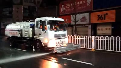我市第二次全城喷洒消毒作业顺利完成