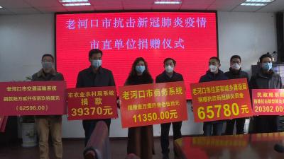 我市举行抗击新冠肺炎疫情捐赠仪式