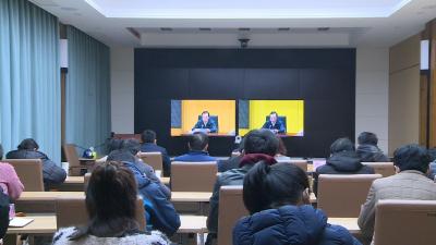 我市组织收看全国防汛抗旱工作电视电话会