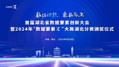 直播 | 首届湖北省数据要素创新大会暨2024年“数据要素×”大赛湖北分赛颁奖仪式
