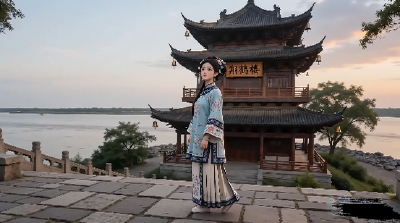 湖北老河口：AI了，翔鹤楼的故事