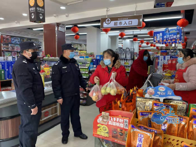 枣阳警方深入市场、超市开展防疫督导工作