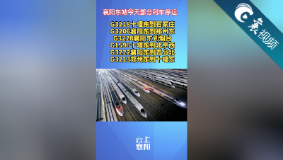 【襄视频】襄阳东站今天部分列车停运！