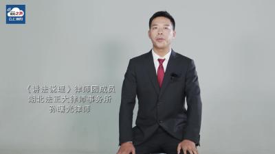 视频丨《讲法说理》律师团成员 孙曙光