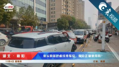 【襄视频】襄阳市区这样的车位，你会正确使用吗？