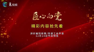 精彩快看！《匠心向党》栏目12月14日节目预告