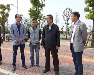詹才红到河西新兴工业区调研督办项目建设