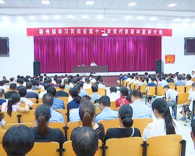詹才红到蕲州镇宣讲省党代会精神：把发展作为第一要务 重振“上等蕲州”雄风