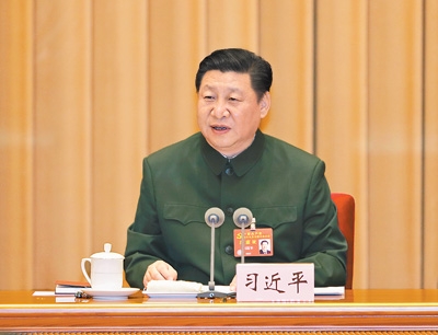 习近平：为实现党在新时代的强军目标把人民军队全面建成世界一流军队而奋斗
