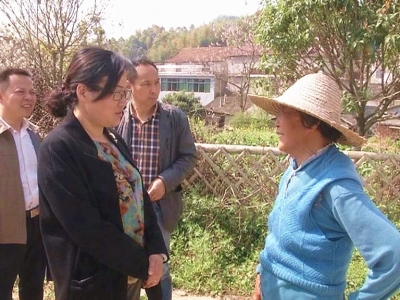 赵少莲到漕河镇调研精准扶贫