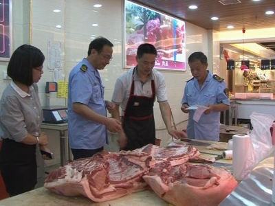 县食药监局检查节前食品安全