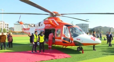 人保财险直升机空中救援服务项目在我县启动