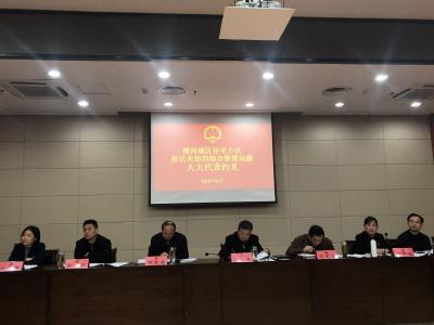 漕河城区住宅小区居民关切的综合管理问题人大代表约见