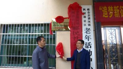 省民政厅居家养老社会化项目在漕河镇枫树林社区运行