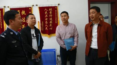 福建石狮公安局来我县考察学习派出所规范化建设