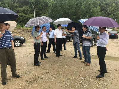 省水利厅副厅长焦泰文来我县检查指导山洪灾害防治工作落实情况