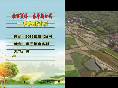 “壮丽70年 奋斗新时代——深度贫困村调研行”狮子镇富沟村蹲点日记 