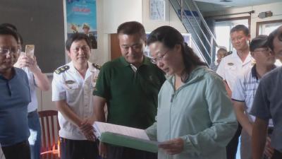 邱丽新来我县巡查调研长江蕲春段河长制工作