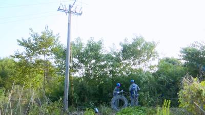 我县受灾线路8月21日全线恢复通电 