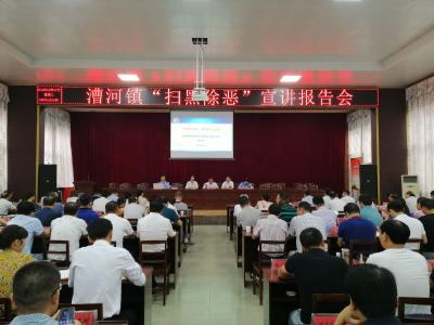 漕河镇召开“扫黑除恶”宣讲报告会
