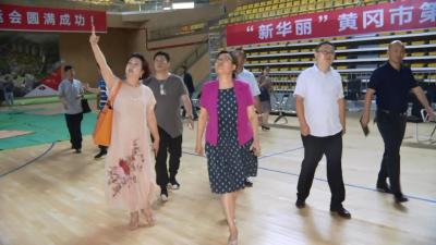赵少莲调研市五运会闭幕式筹备工作